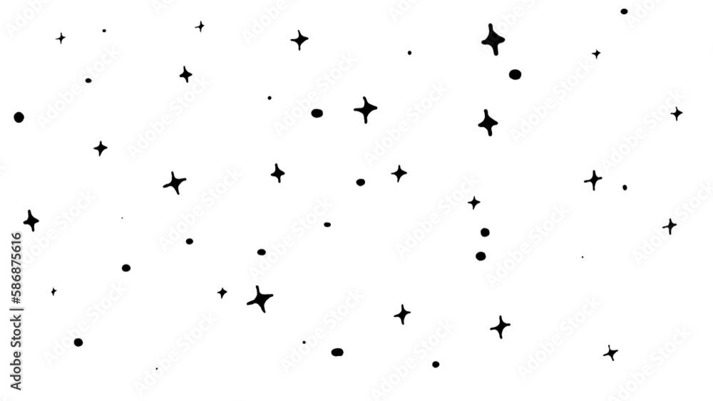 Cartoon Stars Animation. Cartoon graphic element isolated on a black background. Cartoon Stars Animation. Cartoon graphic element isolated on a black background.