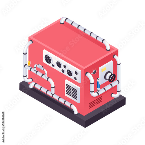 Isometric Steampunk Machine