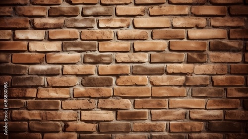 Background of brick wall texture Brick wall background for interior or exterior design. Generative AI