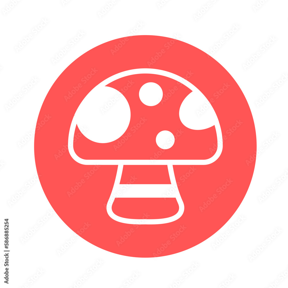 Obraz premium Fungus Vector Icon