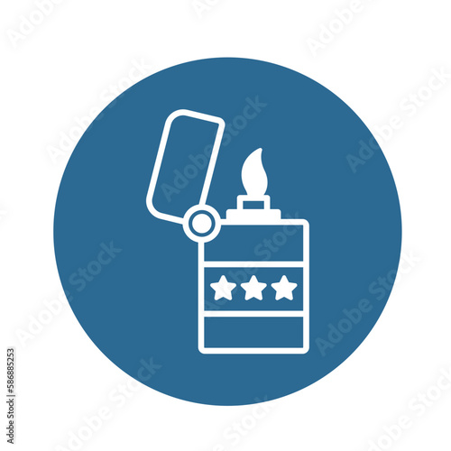 Cigarette lighter Vector Icon

