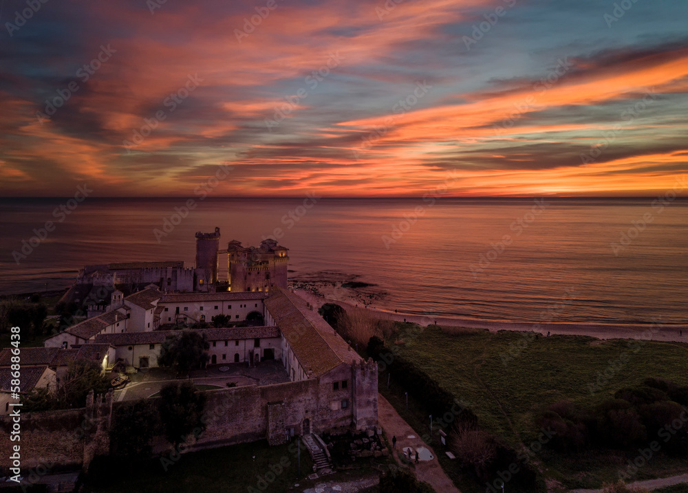 Sunset from Santa Severa's beach Sunset from Santa Severa's beach
