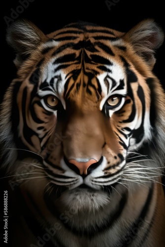 portrait of a tiger, generative AI