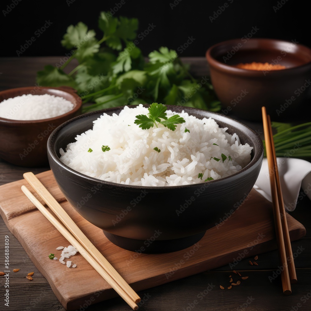 bowl of rice, generative AI bowl of rice, generative AI