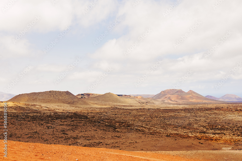 Fototapeta premium beautiful landscape of a volcanic island