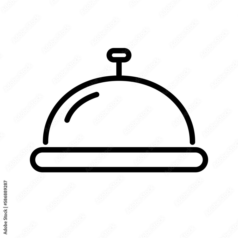 Glossy reception bell icon. Desk bell icon. Vector. Glossy reception bell icon. Desk bell icon. Vector.