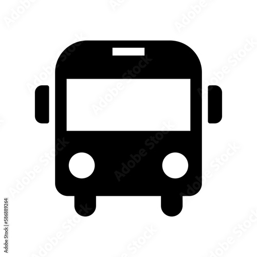 Bus silhouette icon. Passenger car. Vector.