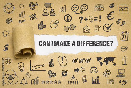 Can I make a difference?	 photo