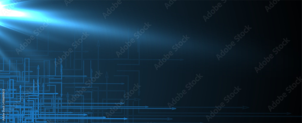Fototapeta premium abstract structure circuit computer technology business background