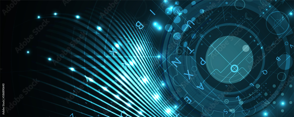 Obraz premium abstract structure circuit computer technology business background