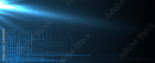 abstract structure circuit computer technology business background