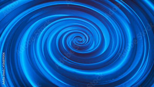 Fiery Energy Vortex. Luminous whirlpool. Abstract digital swirl. Rotating swirling shapes particles. Mesmerising spiral tunnel of crystal fluid. 3D render.