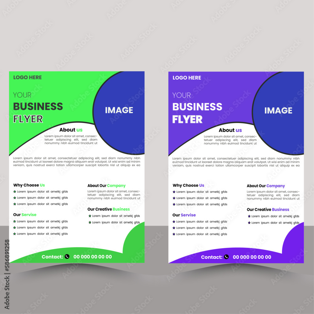 Corporate business flyer design, Abstract business flyer design, vector, flyer template, business template design, vector template design or business poster template design, modern template and modern