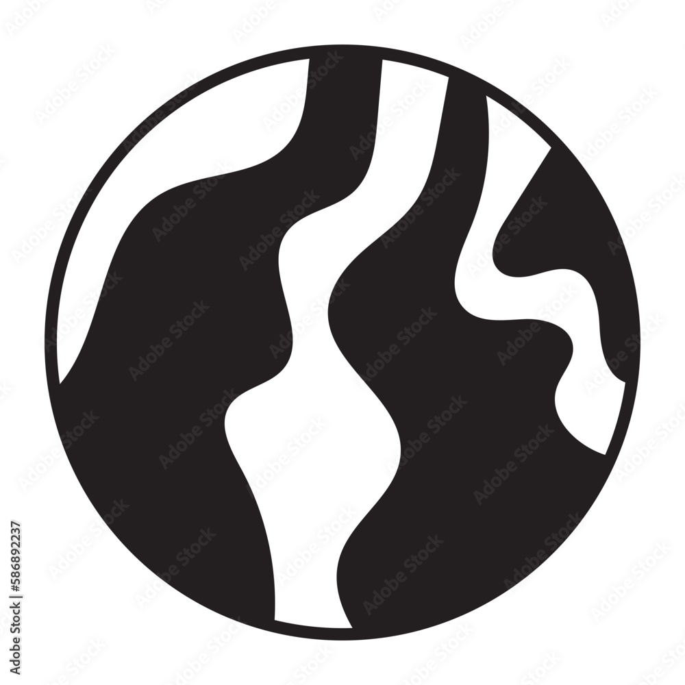 Obraz premium Retro groovy clipart silhouette of person with a mark