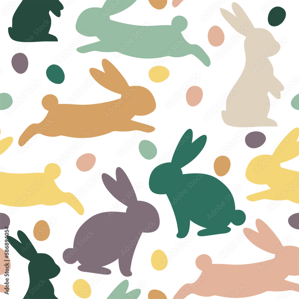 Obraz premium Beautiful Easter Pattern. Hq fully editable vector.