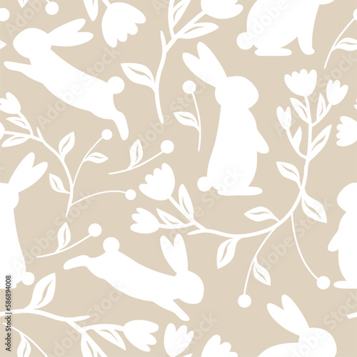 Beautiful Easter Pattern. Hq fully editable vector.