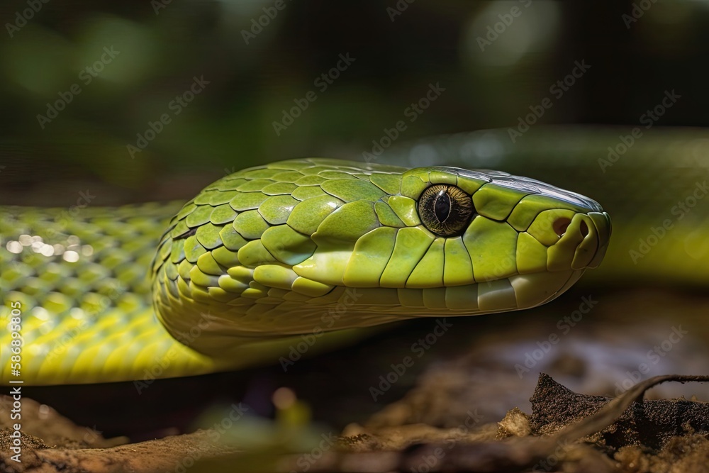 The scientific name of the eastern green mamba is Dendroaspis angusticeps. Generative AI The scientific name of the eastern green mamba is Dendroaspis angusticeps. Generative AI