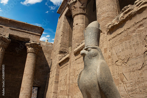 The temple of Horus (Edfu temple), Aswan, Egypt photo