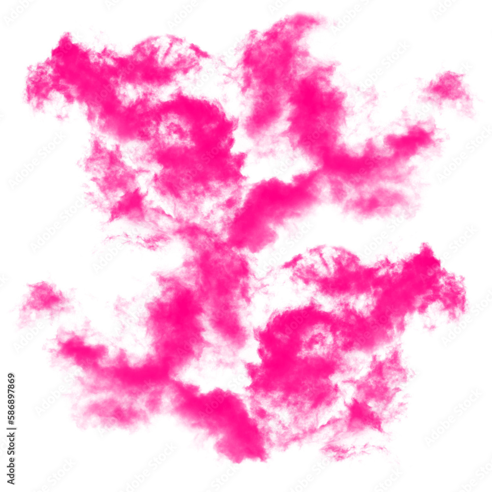 pink cloud transparent background