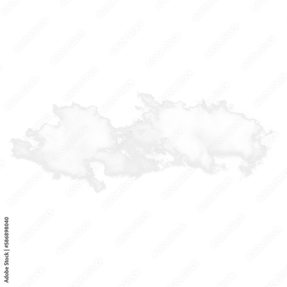 White cloud transparent