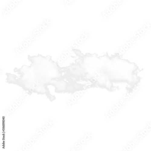 White cloud transparent