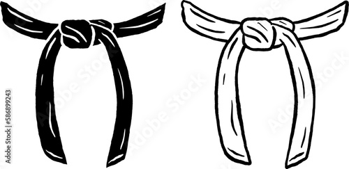 black belt logo vector karate taekwondo jiujitsu judo suitable for your logo icon