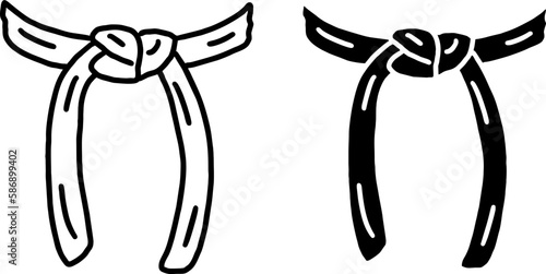 black belt logo vector karate taekwondo jiujitsu judo suitable for your logo icon