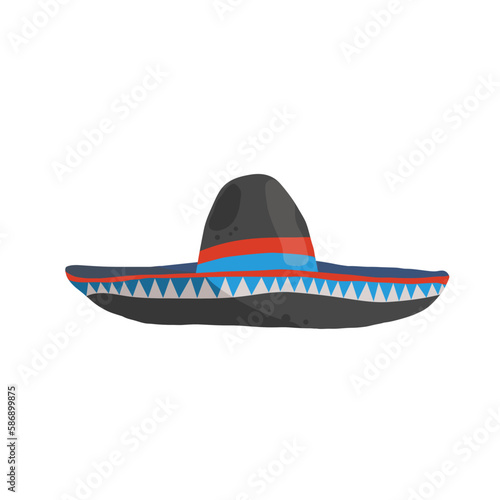 Sombrero, Mexican hat - vector illustration	