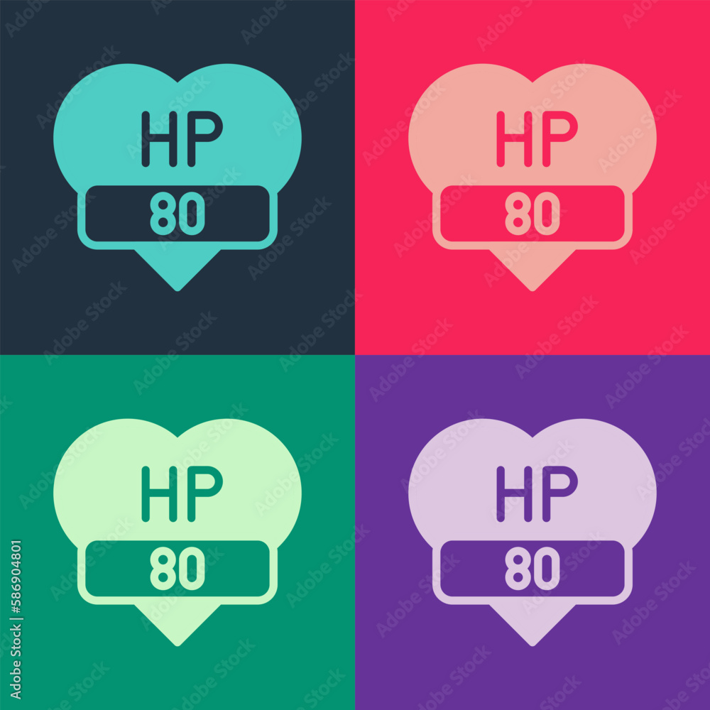 Pop art Video game bar icon isolated on color background. Vector Pop art Video game bar icon isolated on color background. Vector
