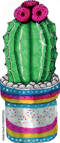 Vector sublimation file acrylic Cactus