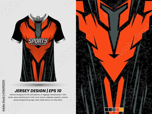 Abstract background with grunge pattern, ready to print, sublimation design, mockup jersey.