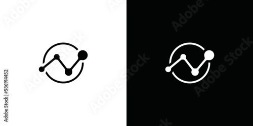 technology data symbol vector template