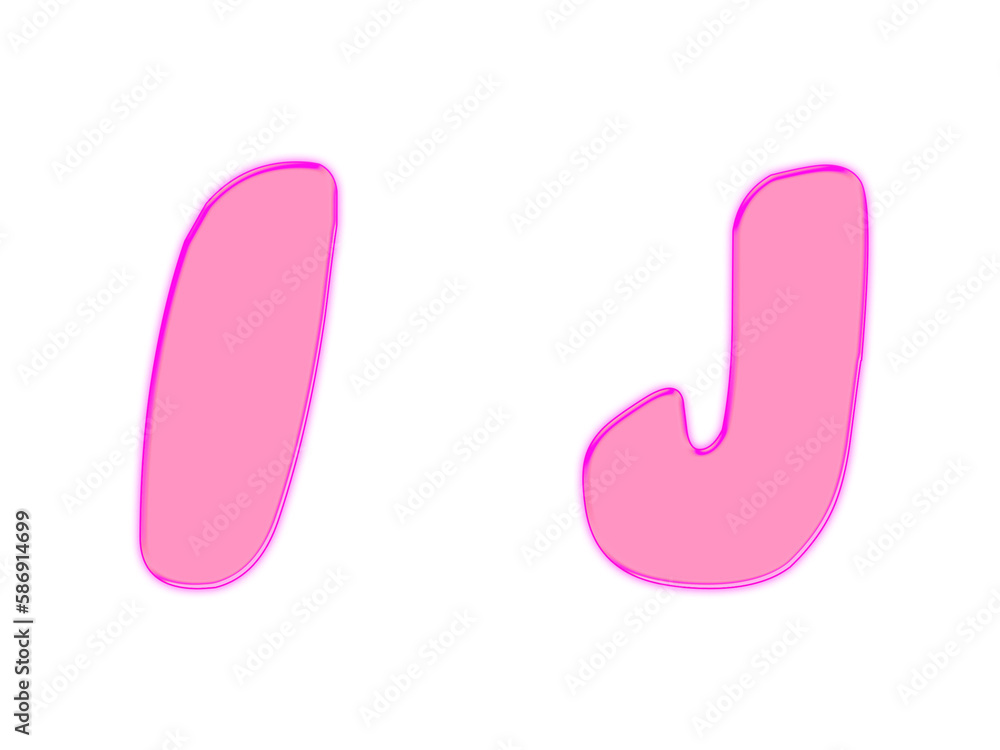 3d rendering gloss color uppercase Letter 3d rendering gloss color uppercase Letter