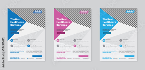   Creative medical flyer design template, Health flyer template 