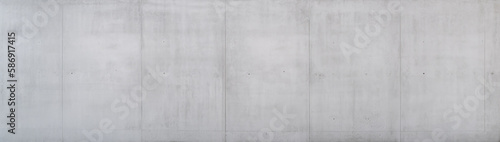 New concrete wall texture. New, smooth, clean, and white concrete wall. Free of bold seams or artifacts. even texture. Extra wide format. generative AI. 