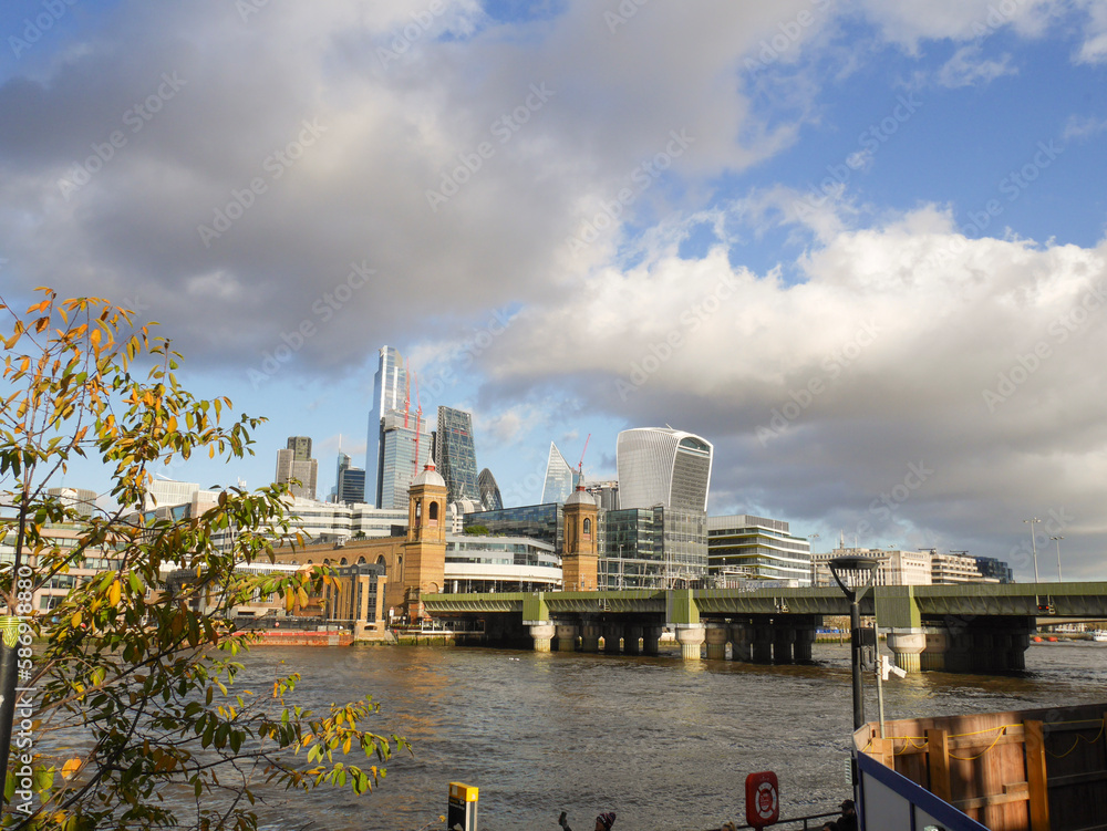 Obraz premium The London city in winter, cityscape