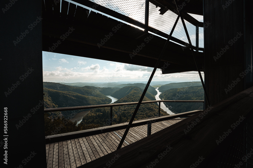 tree top walk, horseshoe bend, Saarbrücken tree top walk, horseshoe bend, Saarbrücken