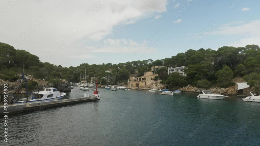 Beautiful Marina with Yachts and Boats in Mallorca Spain Beautiful Marina with Yachts and Boats in Mallorca Spain