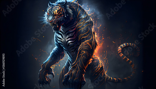 Tiger Monster - Generative AI 
