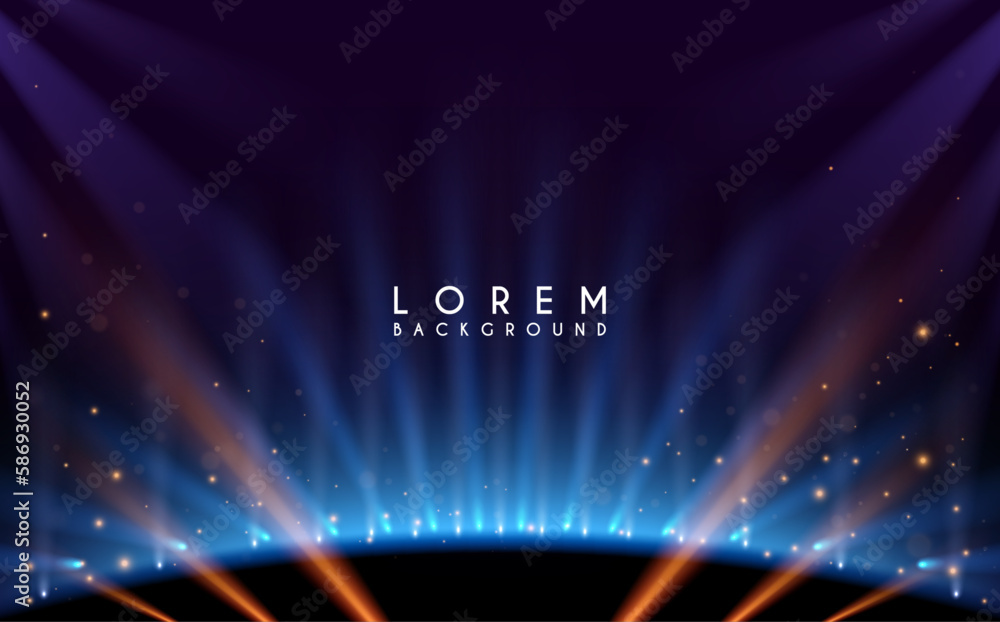Abstract light rays background with sparks Stock Vector Adobe Stock