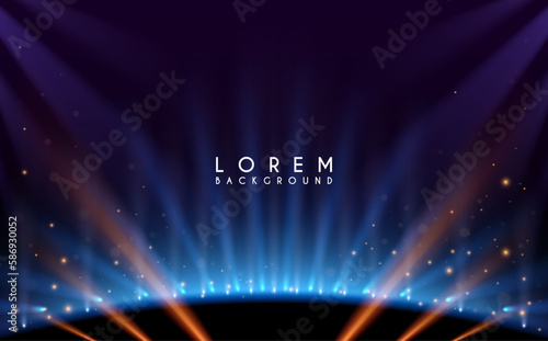 Abstract light rays background with sparks