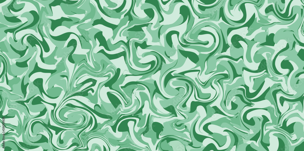 Fototapeta premium seamless pattern with green leaves. Abstract background design. İllustration. Victor.