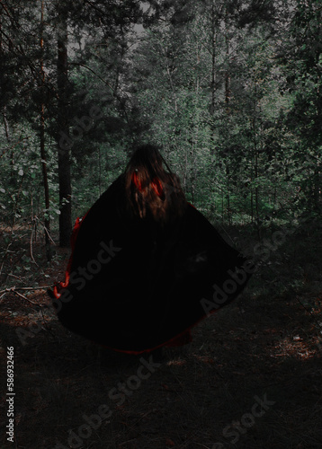 person in the forest