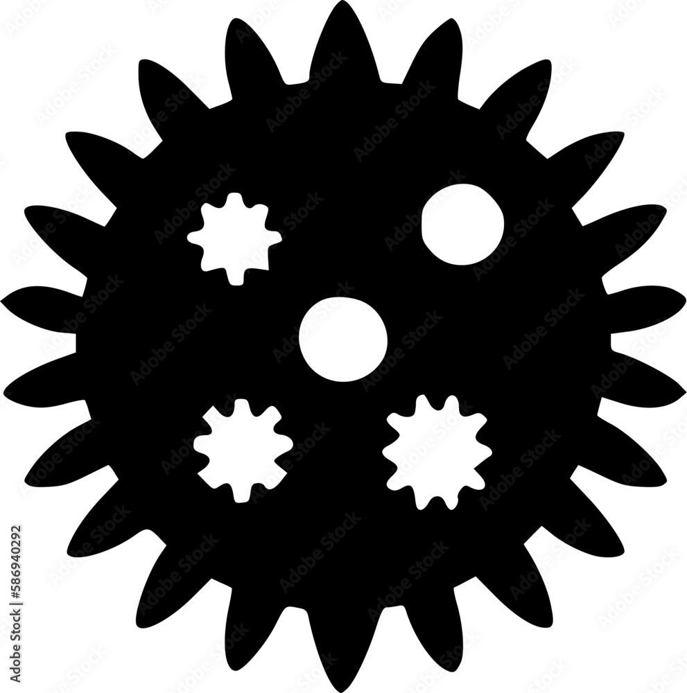Gear | Minimalist and Simple Silhouette - Vector illustration Gear | Minimalist and Simple Silhouette - Vector illustration