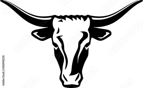 Wallpaper Mural Texas Longhorn Head | Minimalist and Simple Silhouette - Vector illustration Torontodigital.ca