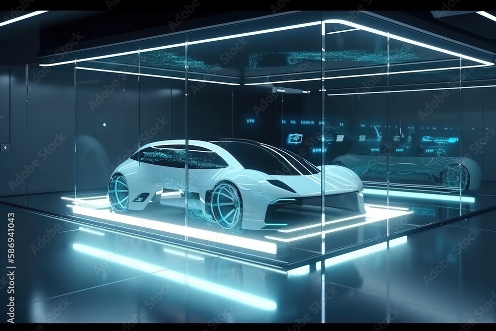 Futuristic car concept design by generative ai Futuristic car concept design by generative ai