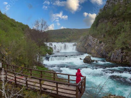  Strbacki buk (strbaki buk) waterfall is a 25 m high waterfall on the Una River. It is greatest waterfall in Bosnia and Herzegovina photo