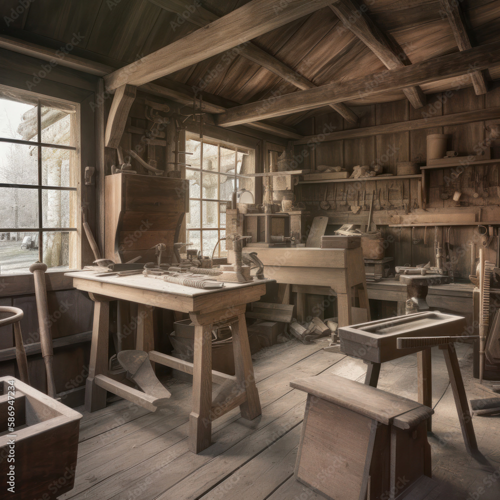 Un atelier de menuiserie Un atelier de menuiserie