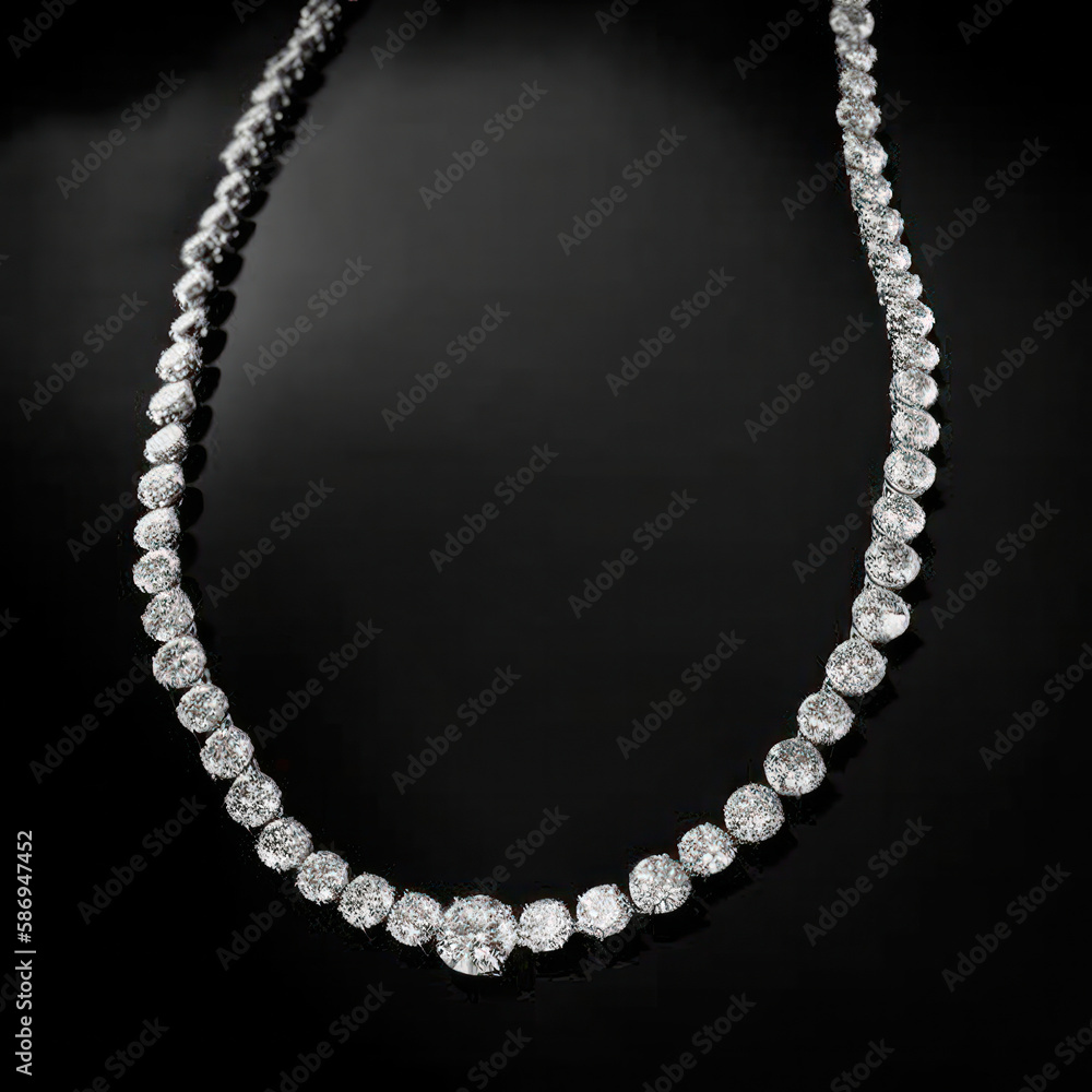Fototapeta premium Un colier de diamants