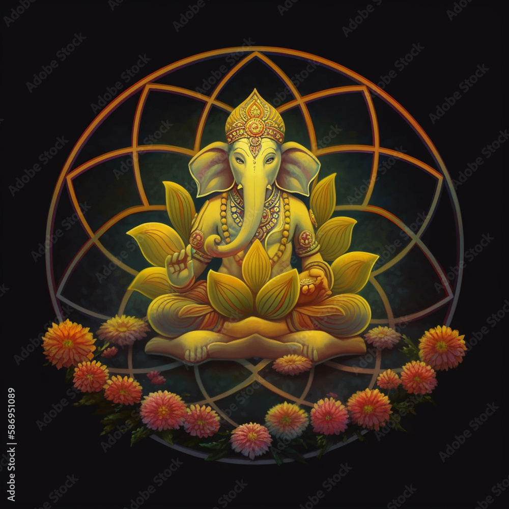 Fototapeta premium ガネーシャ, Ganesha, พระคุณเชษฐา, गणेश (Ganesha)